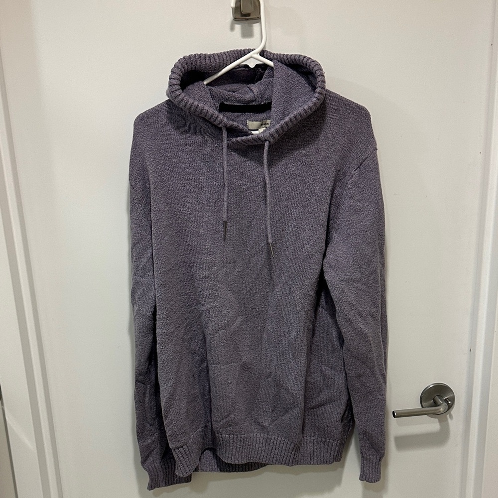 Men's Purple Hooded Sweater